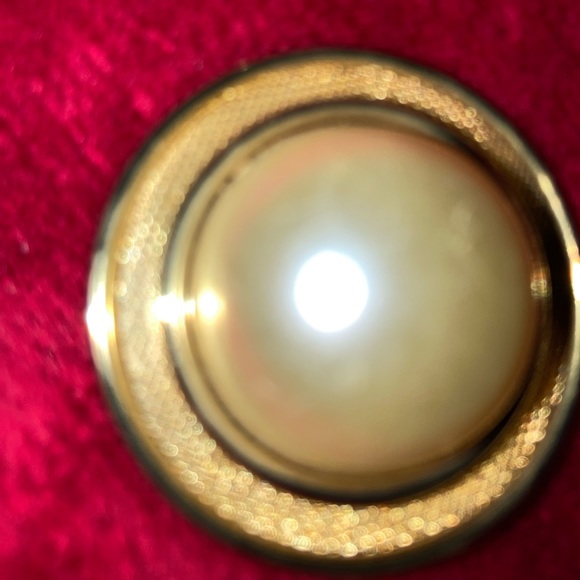 VINTAGE GOLD FILIGREE CIRCLE PIN &/OR EARRINGS - Picture 6 of 6